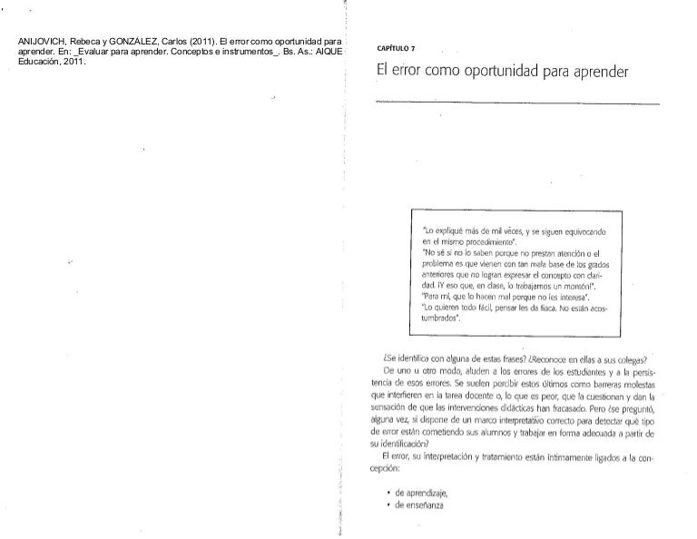 evaluar para aprender rebeca anijovich